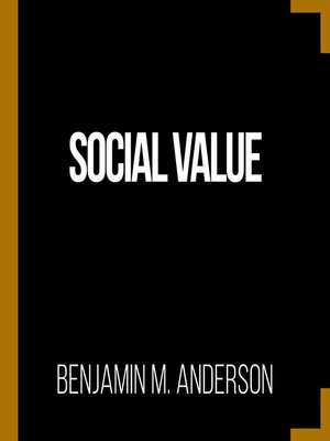 cover image of Social Value